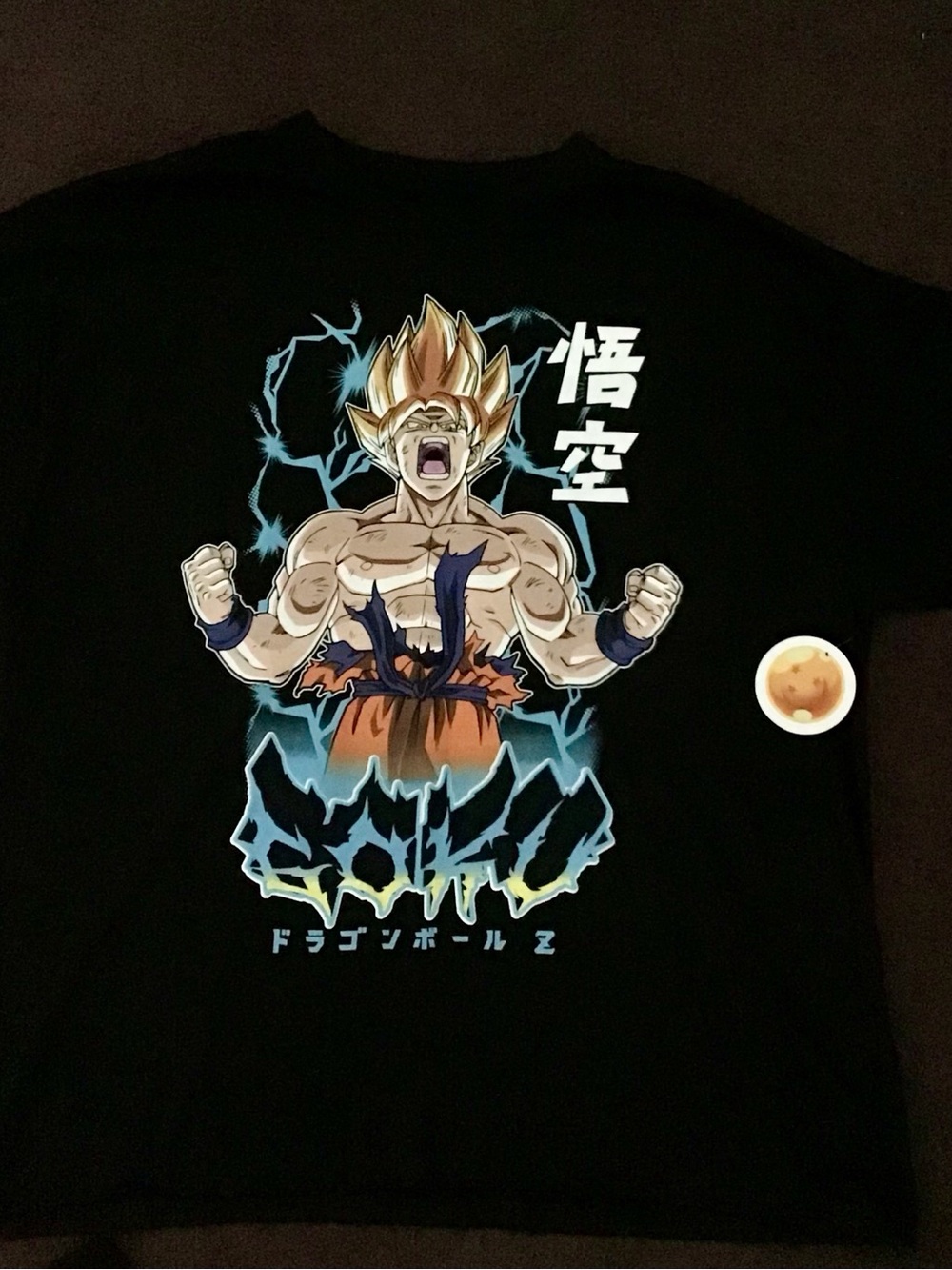 Black Dragon Ball Z Goku Super Saiyan Graphic Tee